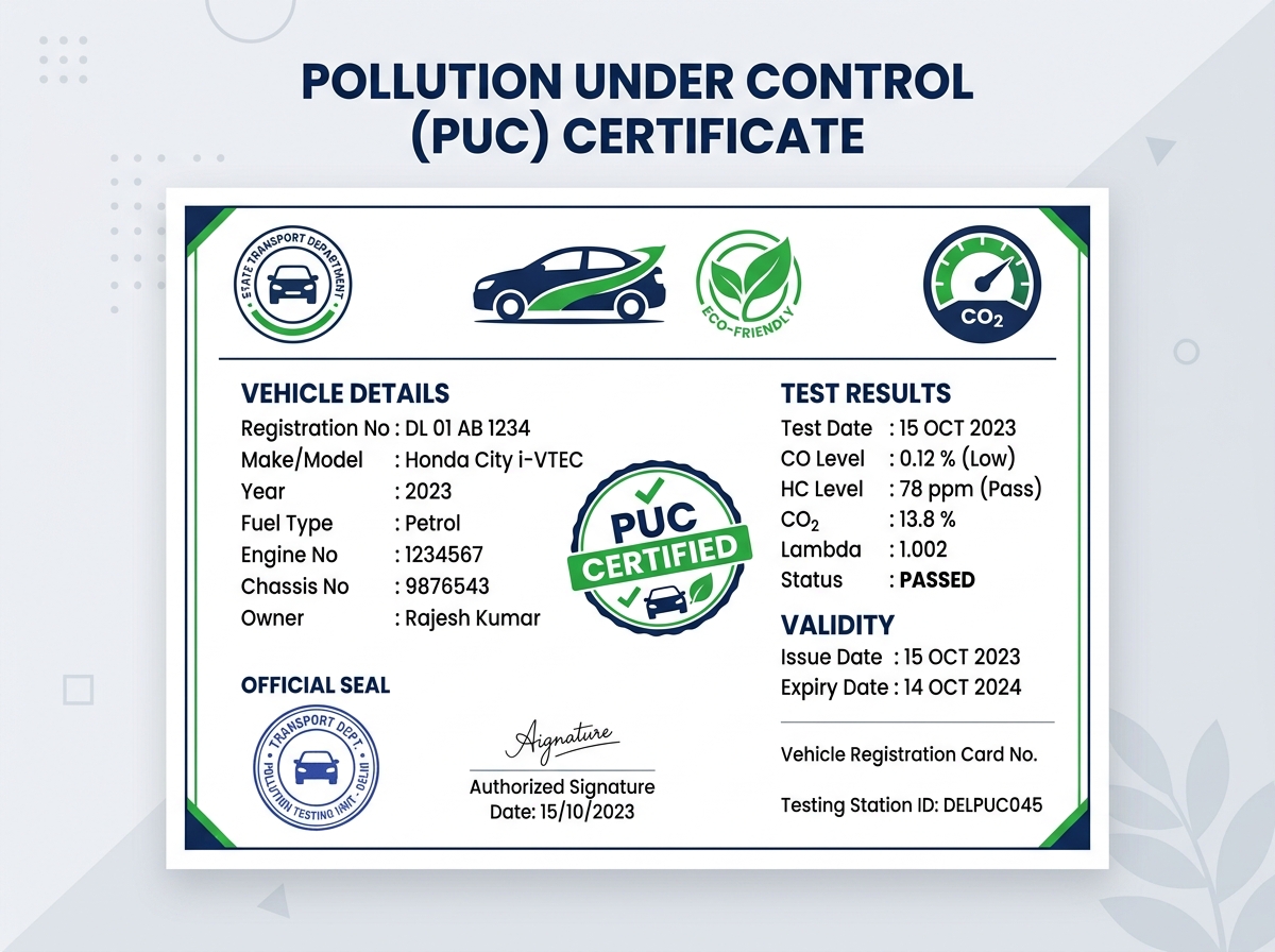 Pollution Certificate (PUC)